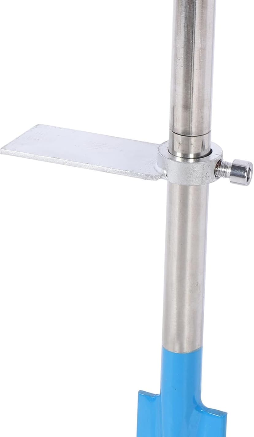 Hand Dibber, Garden Dibber Bar with Foot Pedal, T Handle & 8.5in Blade, Stainless Steel Planting Bar, Long Dibbler Garden Tool for Digging, Transplanting, Gardening, Planting(Blue)