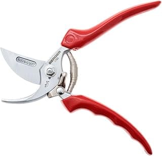 Professional Pruning Shear, Chrome-Coated Straight Blade, Forged Steel Body, Sap Groove to Prevent Sticking, Wire Cutting Notch, 1760