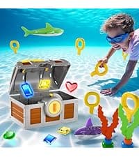 iPlay, iLearn Pool Wave Kids Fun Pool Toys, Inflatable Dart Board Water Games, Swimming Pool Floats, Beach Yard Outdoor Play, Cool Summer Party Gift for 6 7 8 9 10 12 Year Old Boy Girl Teen Adult-Red