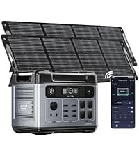 OUKITEL P2001 PLUS Power Station 2400W Solar Generator 2048Wh with 4XAC Output(Peak 5000W) with Foldable Cart 1.5Hrs Fast Charging APP Control Emergency LiFePO4 Battery for Home Backup Camping RVs
