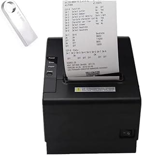 pos kithcen Printer,Bluetooth Ethernet/LAN 80mm Restaurant Auto Cutter Wireless iOS Android Thermal Receipt Bill Ticket Printer for Small Business,Support Cash Drawer (Bluetooth+LAN/Ethernet+USB)