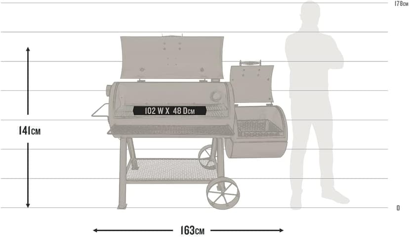 Oklahoma Joe's Longhorn Reverse Flow Offset Smoker - 17202053