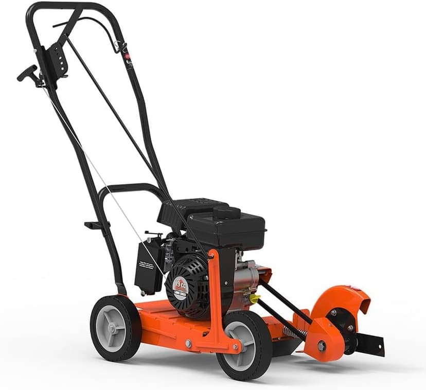 Yard Force YF7302 79cc 4-Cycle Gas Powered Edger with 9” Heavy-Duty Steel Blade, Adjustable Depth Lever and Folding Handle