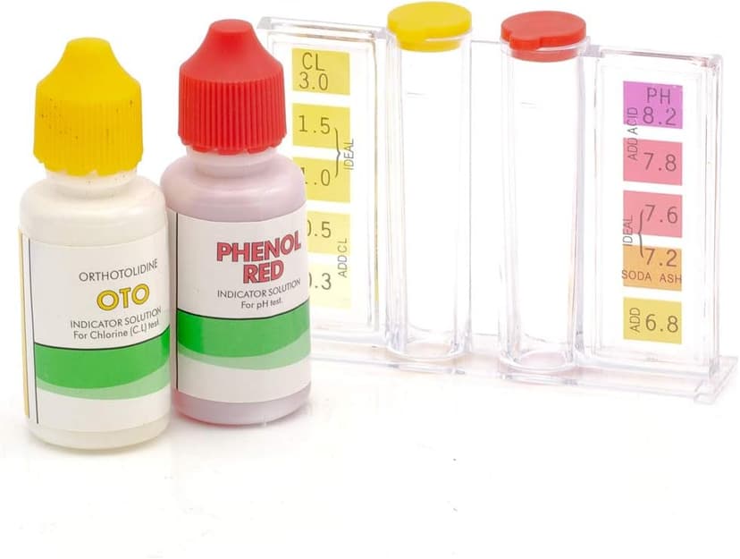 WWD POOL Swimming Pool Spa Water Chemical Test Kit for Chlorine and Ph Test (2 Way Test Kit)