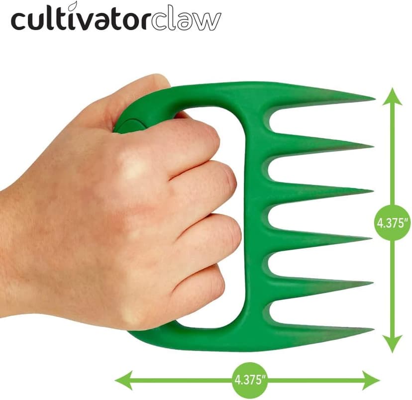 Bear Paws Cultivator Claw - Ergonomic Gardening Tools - Hand Held Garden Tool - Hand Rake - Strong Nylon Weeder - Manual Weeding, Aerating, Cultivating…