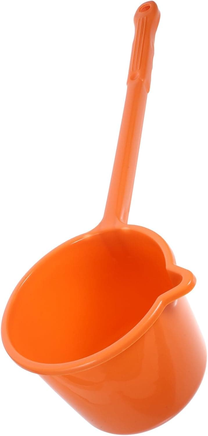 NOLITOY Plastic Water Ladle Long Handle, Bath Water Ladle Dipper for Bathroom Hair Washing, Garden Watering Scoop, Soup Serving Spoon for Kitchen