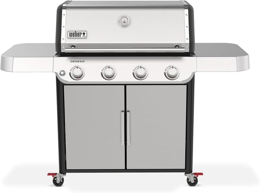 Weber Genesis S-415 Liquid Propane Gas Grill, Stainless Steel