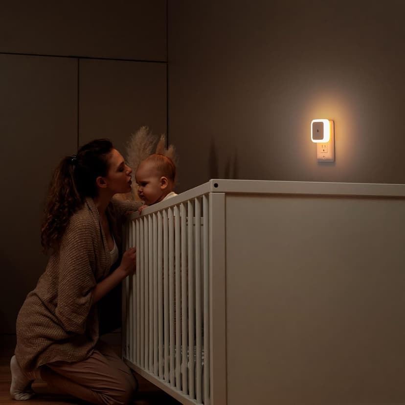 Sujeet Night Light, Night Lights Plug into Wall 8-Pack, Plug in Night Light, Dusk to Dawn Nightlight Led Night Lights for Bedroom, Bathroom, Hallway Warm White