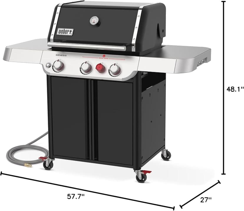 Weber Genesis E-325 Natural Gas Grill, Black