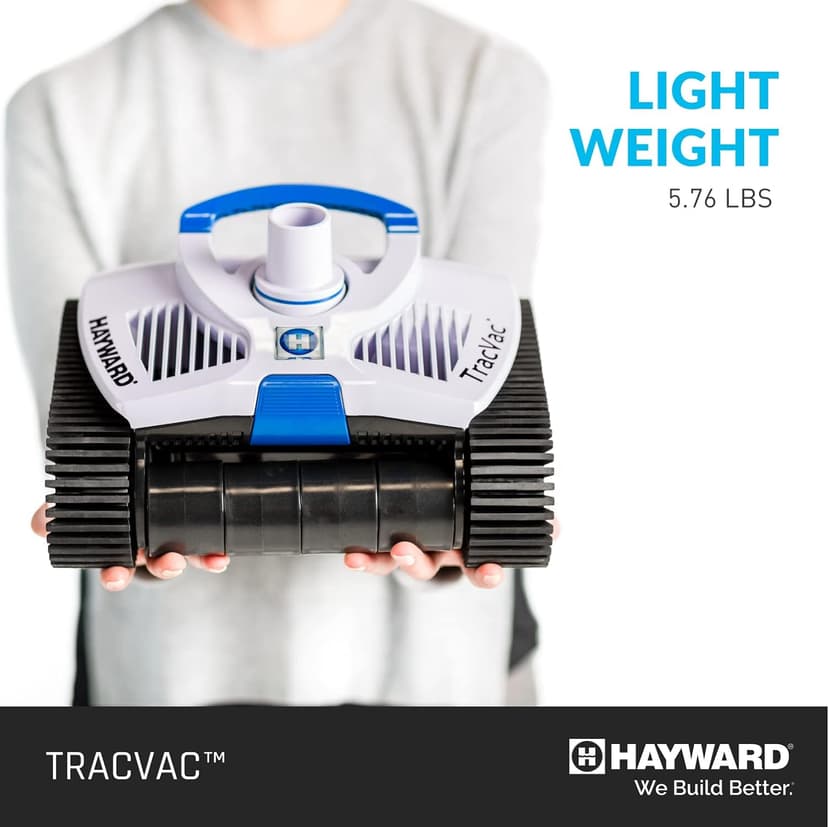 Hayward W3HSCTRACCU TracVac Suction Pool Cleaner for In-ground Pools up to 40 ft in Length + Hayward W560 PoolVac Navigator Standard Leaf Canister