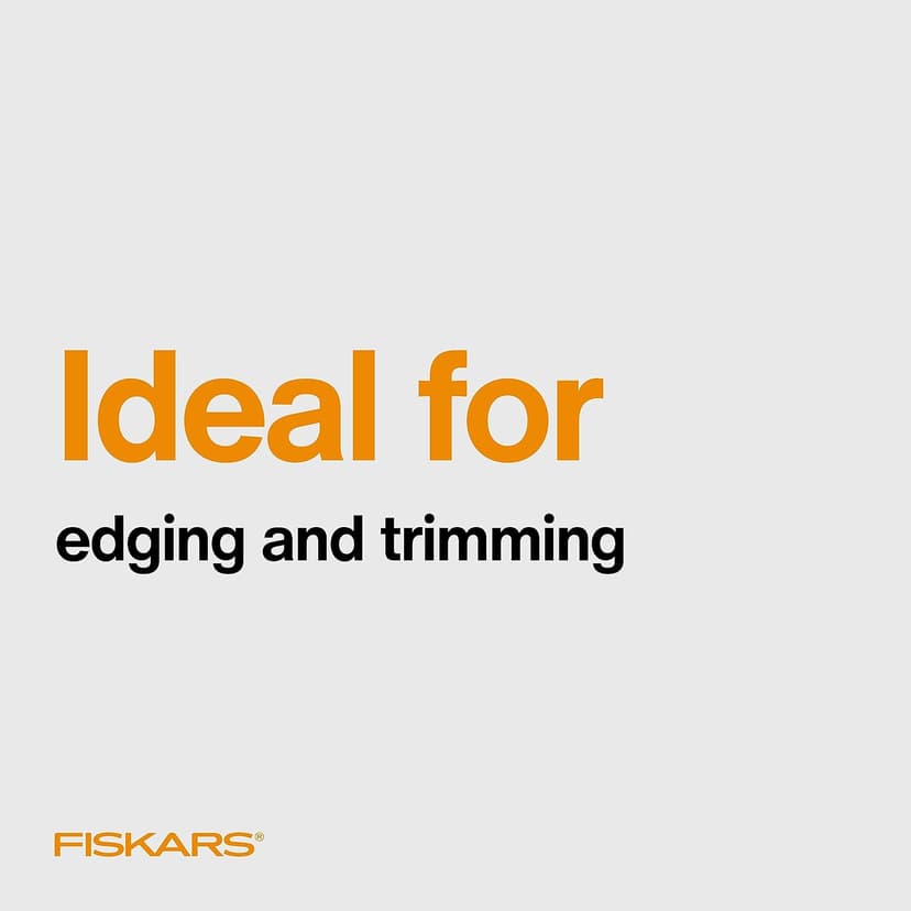 Fiskars Grass Shears, Long Handle, 36" Handle Lawn Shears for Trimming Grass while Standing, Lawn Cutter with 360-Degree Swivel Blade