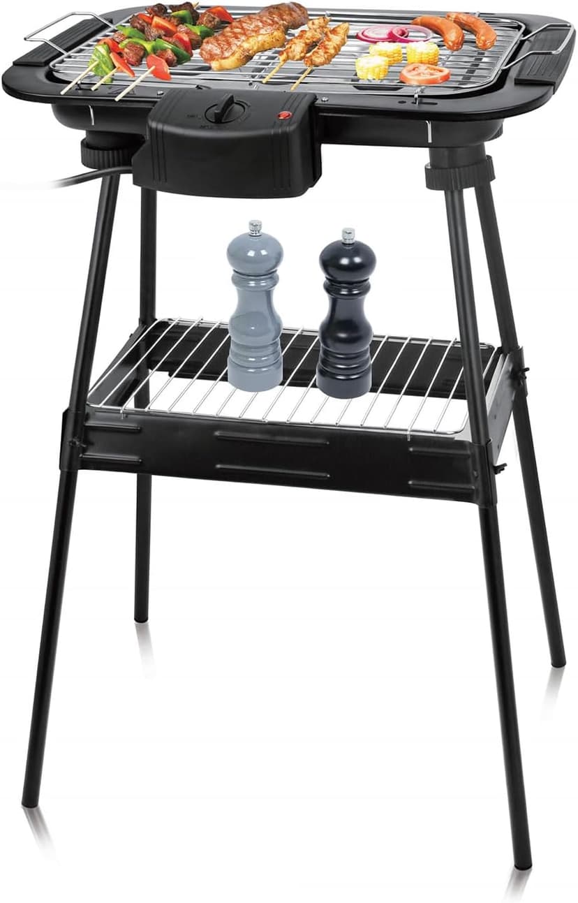 Electric Grill Outdoor Indoor Cooking,Smokeless BBQ,Portable Removeable Stand Grill, (YD301 Upgrade)