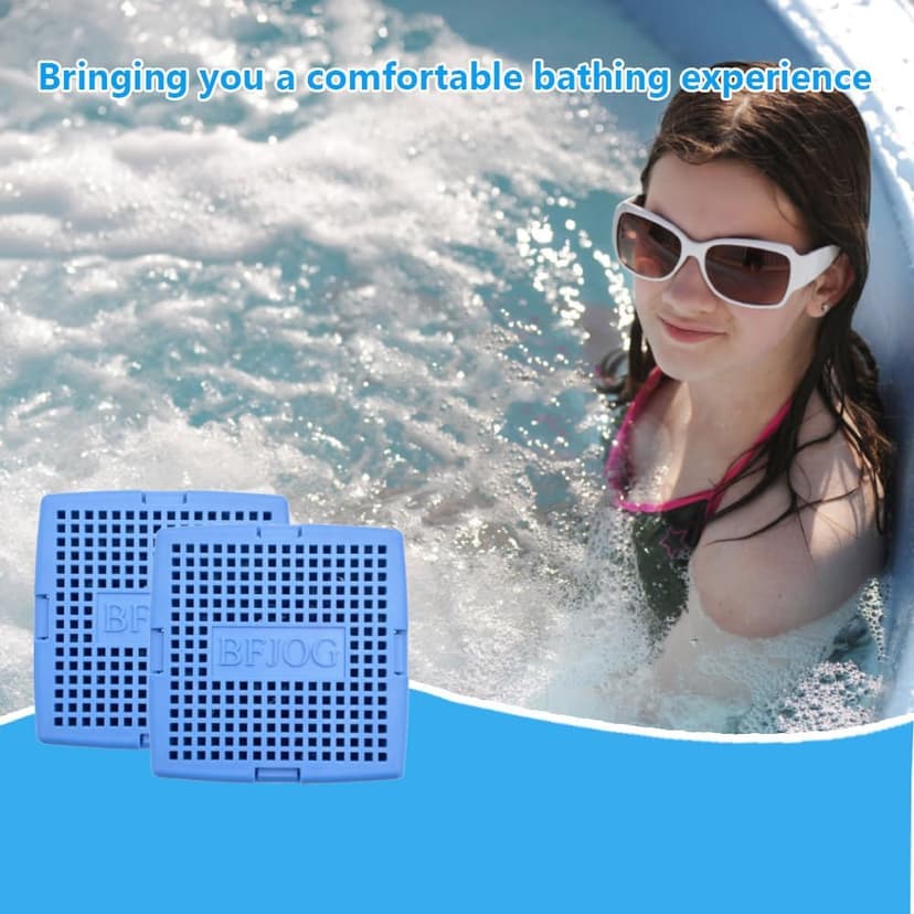 Hot Tub Mineral Cartridge for Sundance Spas, Silver Ion Cartridge Can Continue to Supply Fresh Water for 8 Months, Spa Mineral Cartridge for Sundance Spas Keep Hot Tubs Clear and Soft(2-Packs)