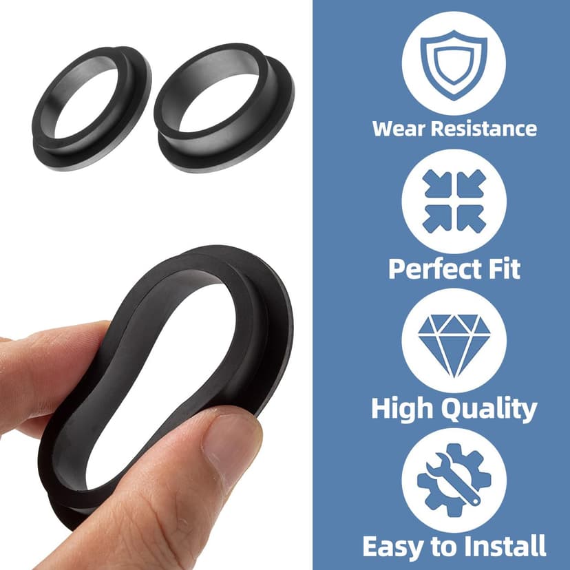 Pool Sand Filter Pump Seal, L-Shape O-Ring Gasket Fits for Intex Sand Filter Pumps Motor Repair Set & Hose Seals Replacement Part (4 Pcs 11228 + 4 Pcs 11412)