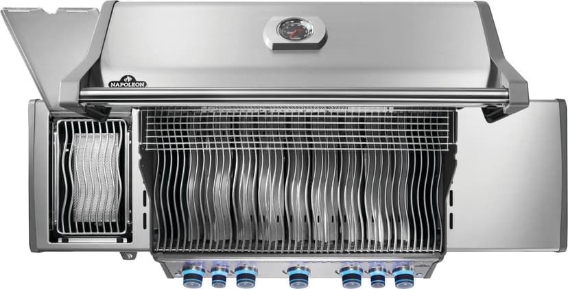 Napoleon Rogue PRO-S 625 Propane Gas Grill with Infrared Side and Rear Burners, Stainless Steel - 7 Burners