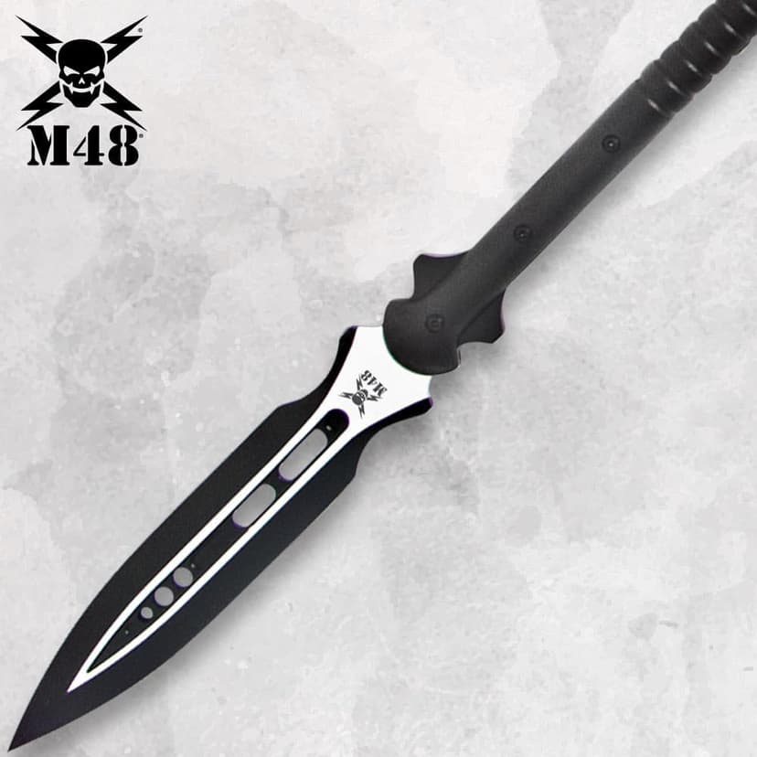 M48 Magnum Spear | 65 1/2" Overall Length | 10 3/4" Stainless Steel Blade | Breaks Down for Transport | Includes Vortec Sheath