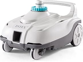 INTEX 28006E ZX100 Pressure-Side Above Ground Automatic Pool Cleaner: For Bigger Pools – Cleans Pool Floor – Removes Debris – Removable Filter Tray – 21ft Tangle Free Hose
