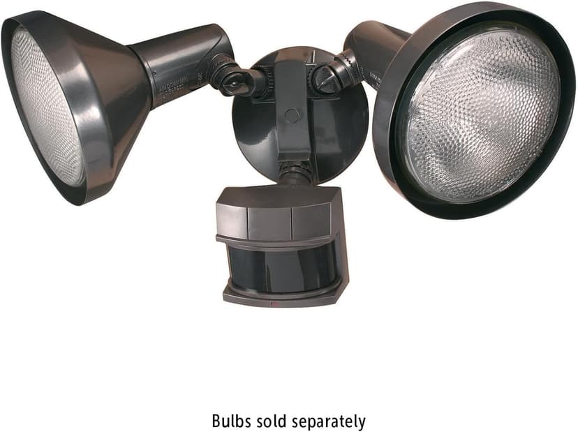 Globe Electric 17000140 180-Degree 240 W Twin Head Black Hardwired Motion Sensor Security Flood Light with MotionBright