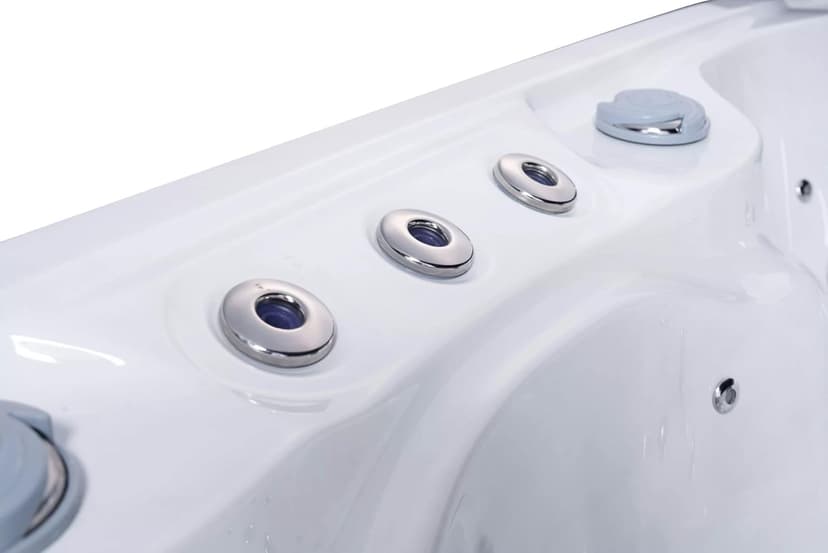 Comfort Hot Tubs - Hot Tub Spa - Seats 5-6 People - 51 Jets – Standard Heavy Duty Flip Cover, Water Fountains, Ozonator, LED Lights, Headrests, and More