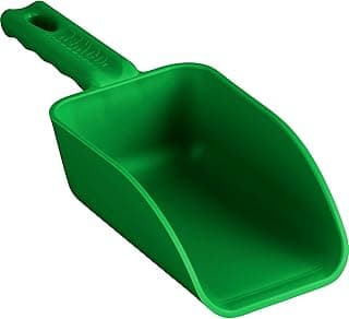 Vikan Remco 63002 Color-Coded Plastic Hand Scoop - BPA-Free Food-Safe Kitchen Utensils, Restaurant and Food Service Supplies, 16 oz, Green