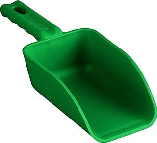Vikan Remco 63002 Color-Coded Plastic Hand Scoop - BPA-Free Food-Safe Kitchen Utensils, Restaurant and Food Service Supplies, 16 oz, Green