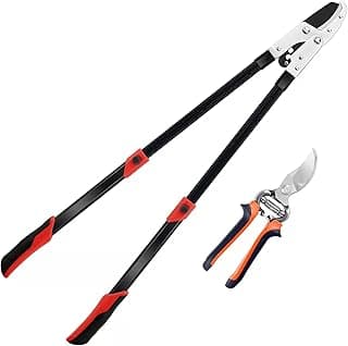 Loppers Branch Cutter Heavy Duty Tree Trimmer, Extendable 28-41" Tree Pruner with Compound Action, Tree Cutter with 2 Inch Clean Cut Capacity Chop Thick Branches Effortlessly
