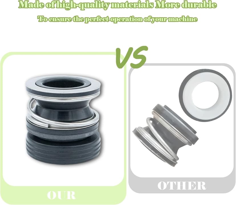 PS-201 SPX1600Z2 3/4" Shaft Seal Compatible with Swimming Pool Pump PS-201 SPX1600Z2 AS201 (2 Pack)