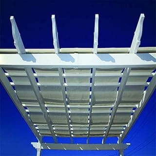 Vita Canvas Weave Shade Strips for 10 Foot x 10 Foot Brand Pergola, Light Gray, Grey, VA42063