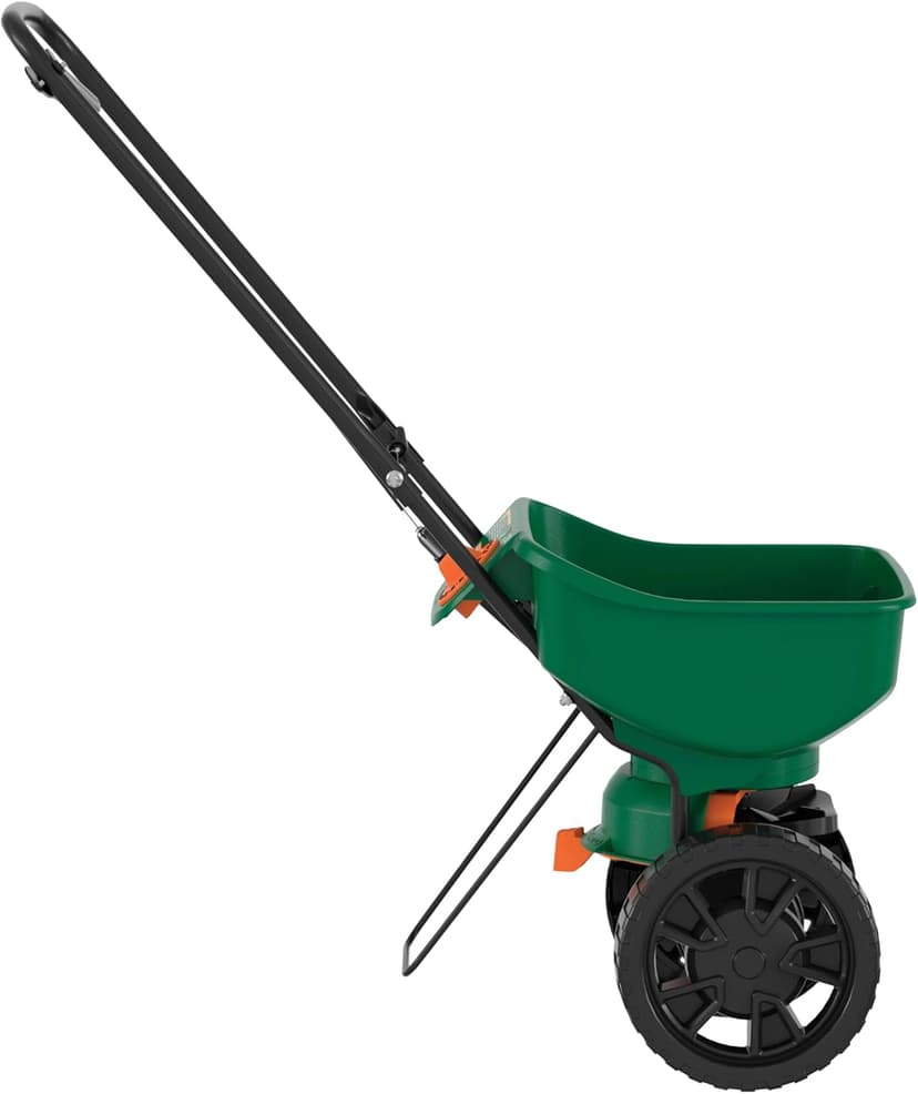 Scotts Turf Builder EdgeGuard Mini Broadcast Spreader for Seed,Fertilizer,Salt,Ice Melt, Holds up to 5,000 sq.ft. Product