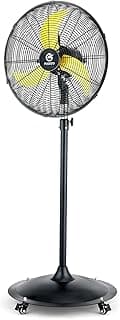 20'' Outdoor Quiet Oscillating Pedestal Fan With All Sealed Brushless DC Motor, 4-Speed Waterproof Outdoor Fan, Heavy Duty Industrial Floor Fans for House,Patios, Commercial, Garage, Warehouse