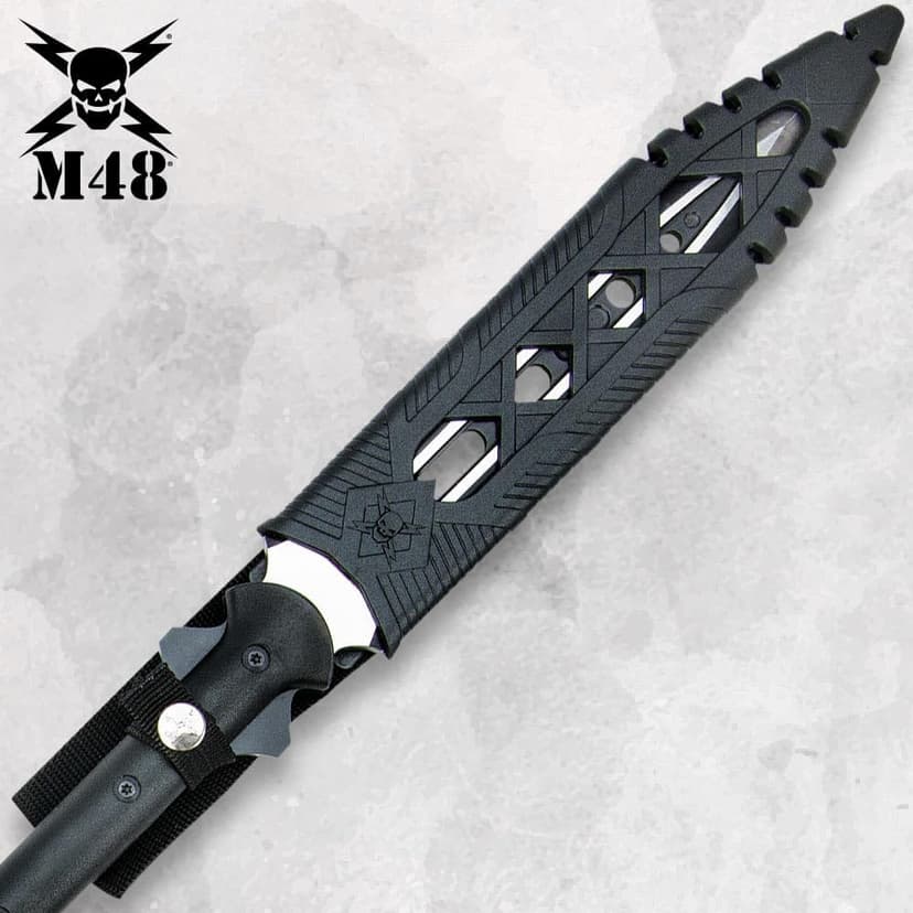 M48 Magnum Spear | 65 1/2" Overall Length | 10 3/4" Stainless Steel Blade | Breaks Down for Transport | Includes Vortec Sheath