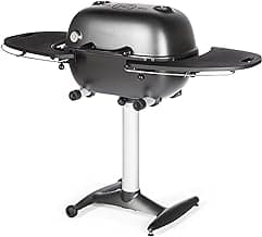 PK Grills PK360 Portable Charcoal Grill and BBQ Smoker, Cast Aluminum Outdoor BBQ Grill, Portable Grill for Camping, Backyard Grilling, Park, Tailgating, Graphite