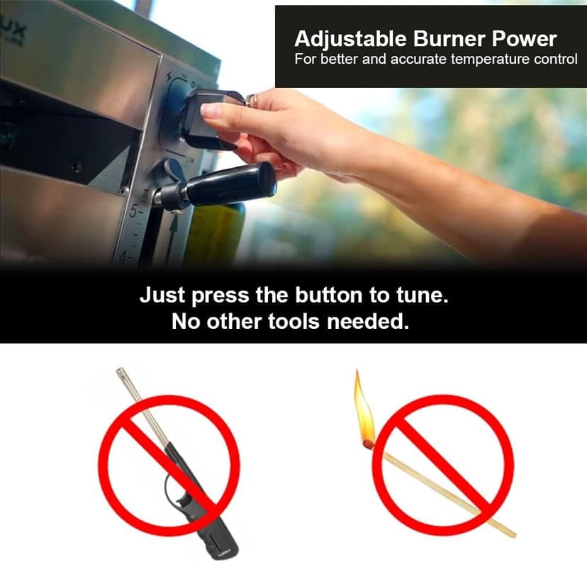 Camplux Propane Infrared Steak Grill,1600℉ Fast Efficient Heating Outdoor Portable Gas Grill with Vertical Cooking,Stainless Steel Single Burner Propane Gas Grill,Perfect for Steak,Ribeyes,Picnic,BBQ