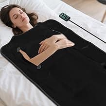 Buyplus Infrared Sauna Blanket, Portable Infrared Blanket for Relaxation, Sauna for Home Use with 95-167°F Temp Range & 30-60 Minutes Timer, 6'Lx2.6'W