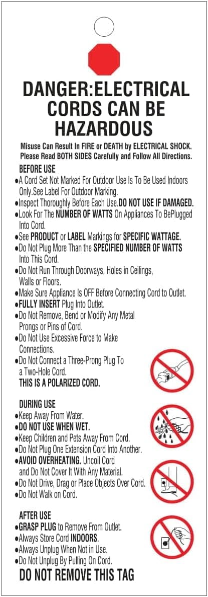Amazon Basics 50 foot 3-Prong Vinyl Indoor/Outdoor Extension Cord - 13 Amps, 1625 Watts, 125 VAC, Orange