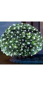 Christmas Lights 100 Count Clear Mini Lights White Wire UL Certified Connectable Warm White String Lights for Christmas Tree,Garland,Home,Patio, Wedding,Party,Festival Decor