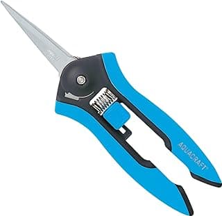 6.5” Gardening Tools Trimmer Pruning Snip, Pruning Scissors with Straight Stainless Steel Precision Blades