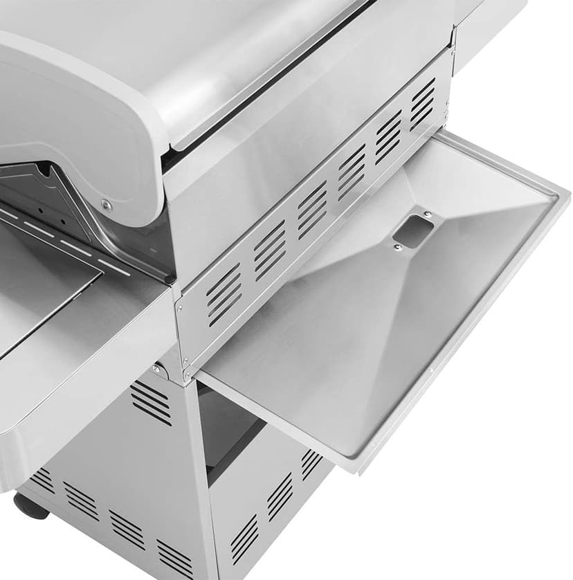 Monument Grills 77352 6-Burner Stainless Steel Cabinet Style Propane Gas Grill with Smoke Box(2 Items)
