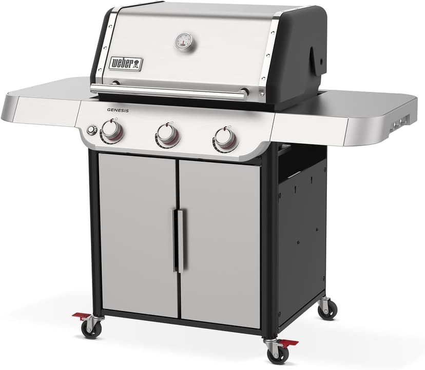 Weber Genesis S-315 Liquid Propane Gas Grill, Stainless Steel