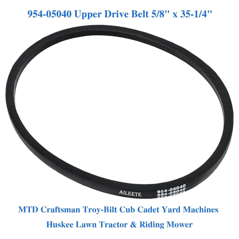 954-05040 Upper Drive Belt 5/8" x 35-1/4" for MTD Craftsman Troy-Bilt Cub Cadet Yard Machines Huskee Lawn Tractor & Riding Mower, Replaces 754-05040 954-0241 954-0241A 754-0241 754-0241A