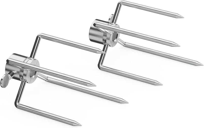 onlyfire 6022 Universal Grill Replacement Rotisserie Kit, with 37'' ×1/2'' Hexagon Spit Rod and Stainless Steel Electric Motor(Do No Fit Weber Gas Grill)