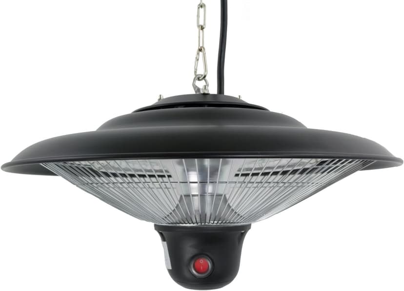 Hiland HIL-PHE-1500BR Electric Gazebo Indoor/Outdoor Heater with LED/Remote, 1500 Watts, Large, Black