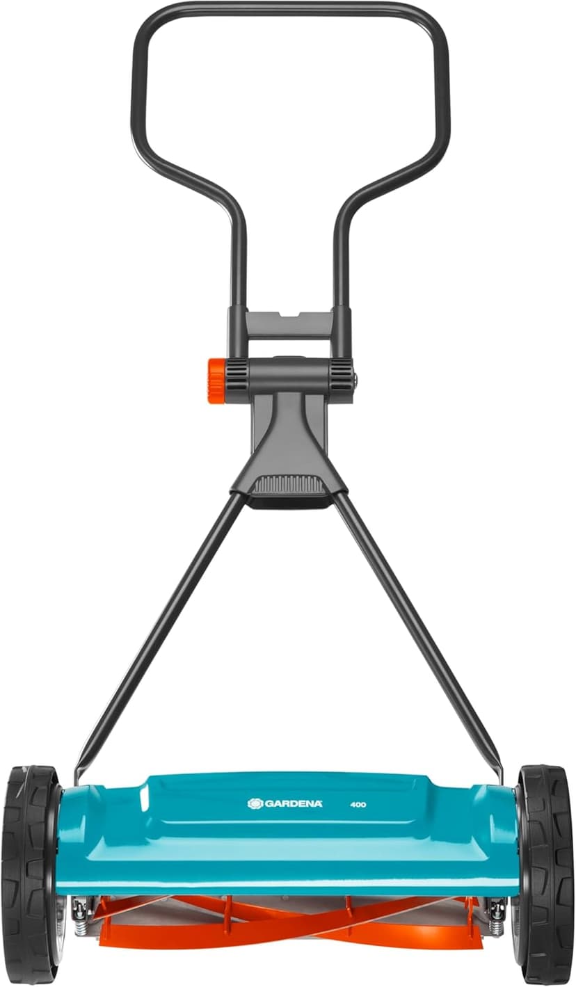 GARDENA (4018) Classic 16" Reel Lawn Mower with 5 Blades. Perfect Cut Every time for meticulous Yards. Eco-Friendly, Made in Europe