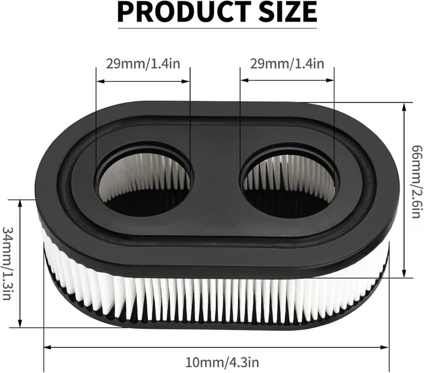 Air Filter Spark Plug for Troy-Bilt TB110 TB115 TB200 TB230 TB330 TB370 Walk Behind Lawn Mower