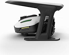 YUKA Mini 500H Robotic Lawn Mower with Garage Standard, Reception 0.12 Acre, Max Mowing 0.17 Acre, Ultrasense AI Vision+ RTK, Auto Mapping, 50% Slope, Cutting Height 2''~3.5'', 15 Mowing Zones