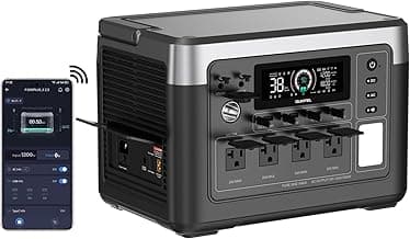 OUKITEL Portable Power Station P1000 Plus, 1800W (3600W Peak), 1024Wh Solar Generator, 0-80% in 45Min, LiFePO4 Battery for Home, Power Outages, Camping & RVs