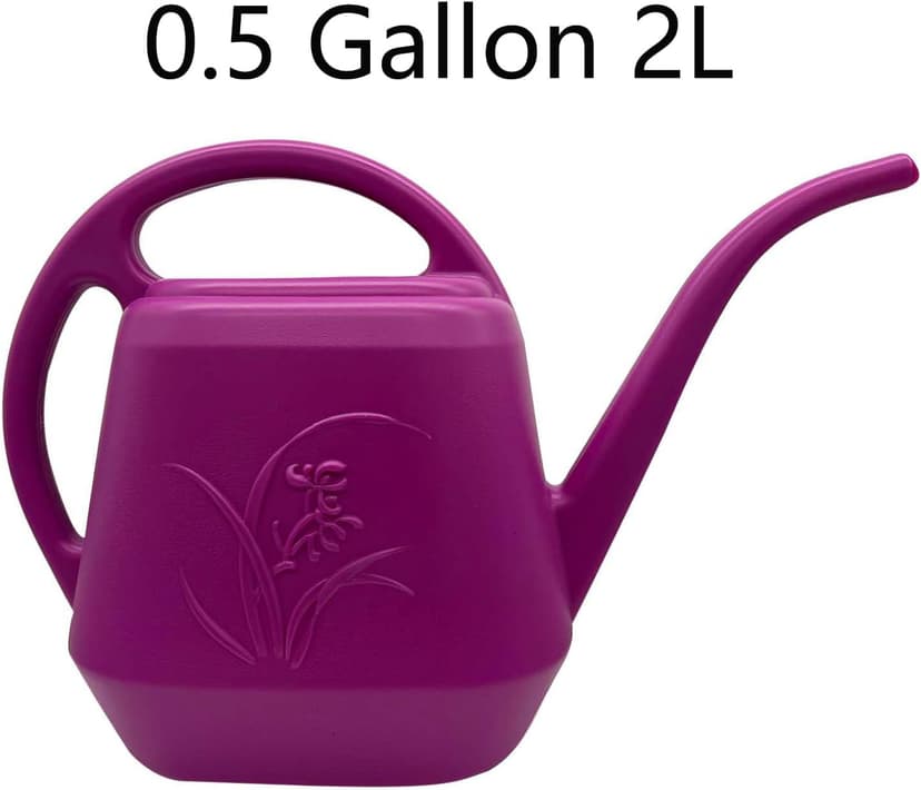 Watering Can - for Home Plant Garden - 1/2 Gallon - Rose Red
