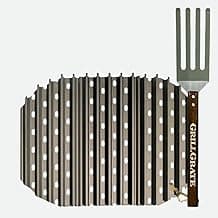GrillGrate Grill Grate for PK Go Grill | Camping Grill Grate | Premium Charcoal Grill Accessories | Hard Anodized Aluminum | Portable Grill Grate Set | 11″ Deep x 15.375″ Wide