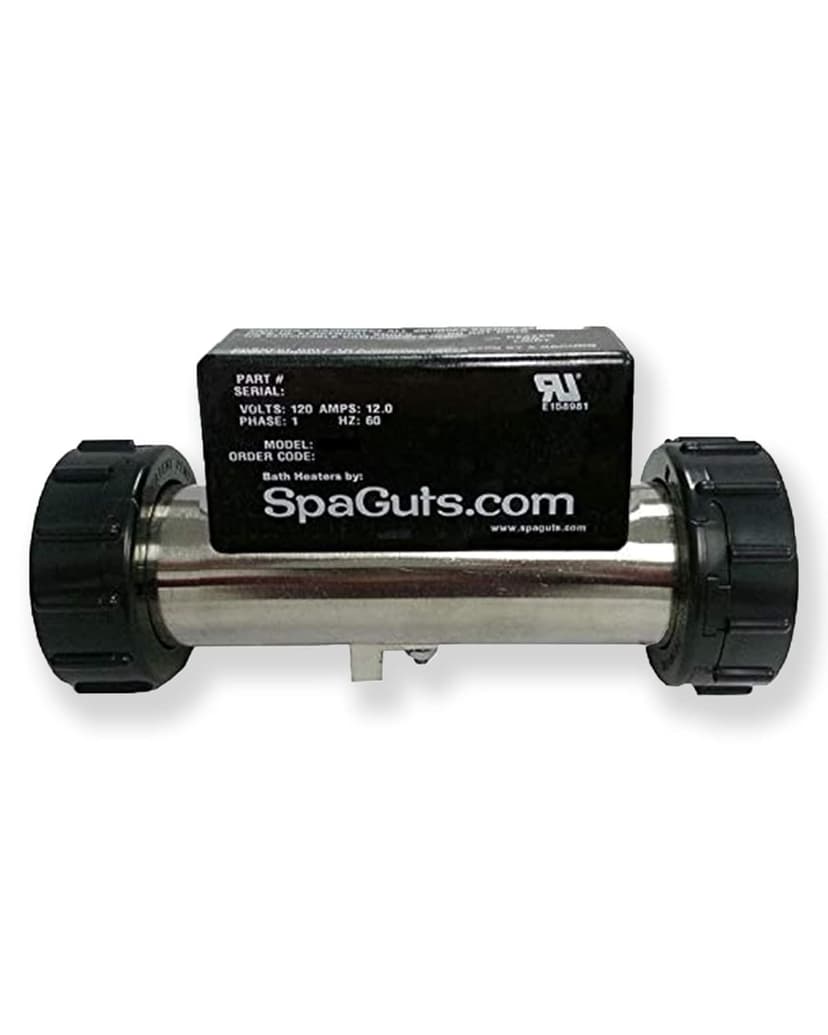 SpaGuts 25-150-0002 Universal Inline Bath Heater Kit, 1.5KW, 110V, 7x1.5 inches, with Built-in Vacuum Switch