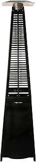 Fire Sense 66991 Pyramid Flame Patio Heater 40,000 BTU Outdoor Propane Heater Tower with Wheels - Black